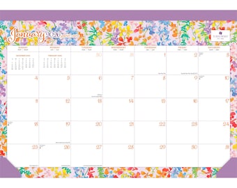 House of Turnowsky OFFICIAL | 2026 17 x 12 Inch Monthly Desk Pad Calendar | BrownTrout | Stationery Elegant Exclusive