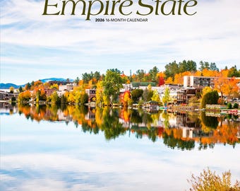 Empire State | New York Places | 2026 12 x 24 Inch (Hanging) Monthly Square Wall Calendar | Plastic-Free | BrownTrout | USA America Nature