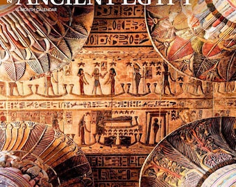 Ancient Egypt | 2025 12 x 24 Inch Monthly Square Wall Calendar | Plastic-Free | BrownTrout | Travel Pyramids Pharaohs