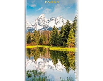National Parks | 2027-2028 3.5 x 6.5 Inch Two Year Monthly Pocket Planner Calendar | Foil Stamped Cover | BrownTrout | Yosemite Yellowstone