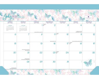 House of Turnowsky OFFICIAL | 2026 14x10 Inch 18 Months Monthly Desk Pad Calendar | July 2025 - December 2026 | Plato | Elegant Exclusive