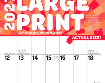 Large Print | 2027 12 x 24 Inch (Hanging) Monthly Square Wall Calendar | Matte Paper | Plastic-Free | BrownTrout | Easy to See Large Font