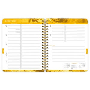 Crackled Blush | 2027 6 x 7.75 Inch 18 Months Weekly Desk Planner | Foil Stamped Cover | July 2026 - December 2027 | Plato | Planning Bild 4