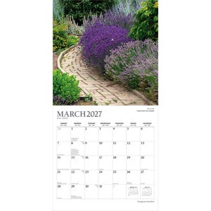 Gorgeous Gardens | 2027 12 x 24 Inch (Hanging) Monthly Square Wall Calendar | Foil Stamped Cover | Plato | Outdoor Home Country Nature image 3
