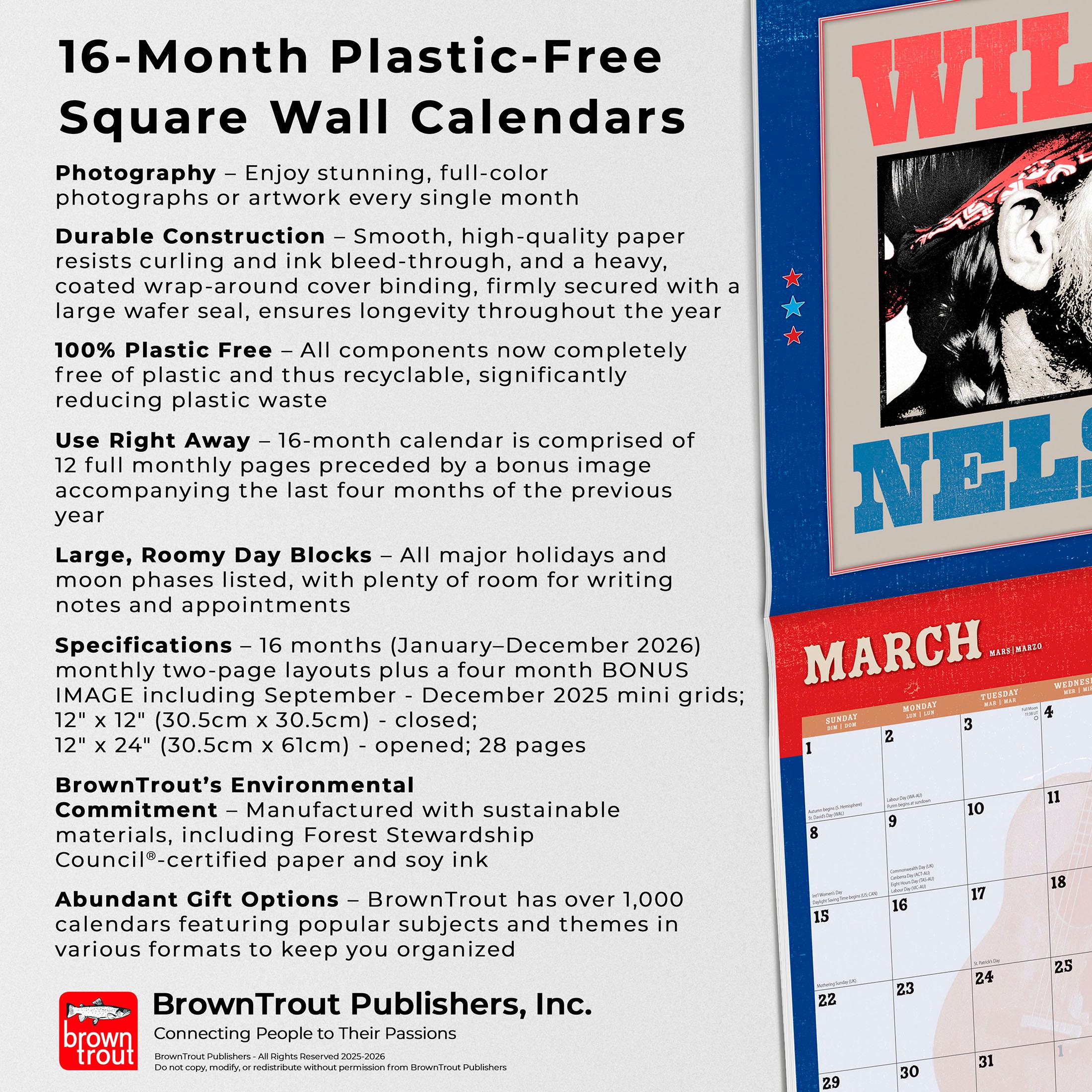 John Wayne OFFICIAL 2022 12 X 12 Inch Monthly Square Wall Calendar With - View #14