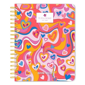 House of Turnowsky OFFICIAL | 2027 6 x 7.75 Inch 18 Months Weekly Desk Planner | Foil Stamped Cover | July 2026 - December 2027 | Plato