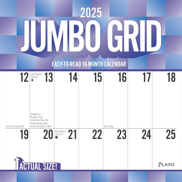 Jumbo 2025 Calendar Etsy