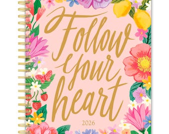 Bonnie Marcus OFFICIAL | 2026 6x7.75 Inch Weekly Desk Planner | Foil Stamped Cover | BrownTrout | Fashion Designer Stationery