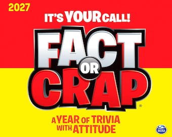 Fact or Crap | 2027 6 x 5 Inch Daily Desktop Box Calendar | New Page Every Day | Cal Ink | Trivia Quiz