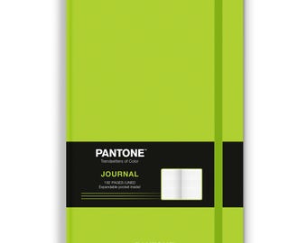 Pantone OFFICIAL Green | 5.25 x 8.25 Inch Lined Compact Journal | Non-Dated | BrownTrout | Planning Stationery Diary