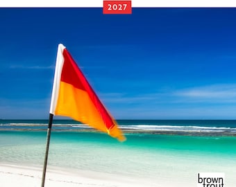 Playas australianas / Calendario de pared mensual de 2027, 7 x 14 pulgadas (para colgar) / BrownTrout / Fotografía de paisajes de Oceanía