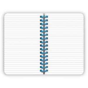 Tuscan Delight | 5.25 x 8.25 Inch Compact Wire Journal | Non-Dated | Foil Stamped Cover | BrownTrout | Planning Stationery Diary image 3