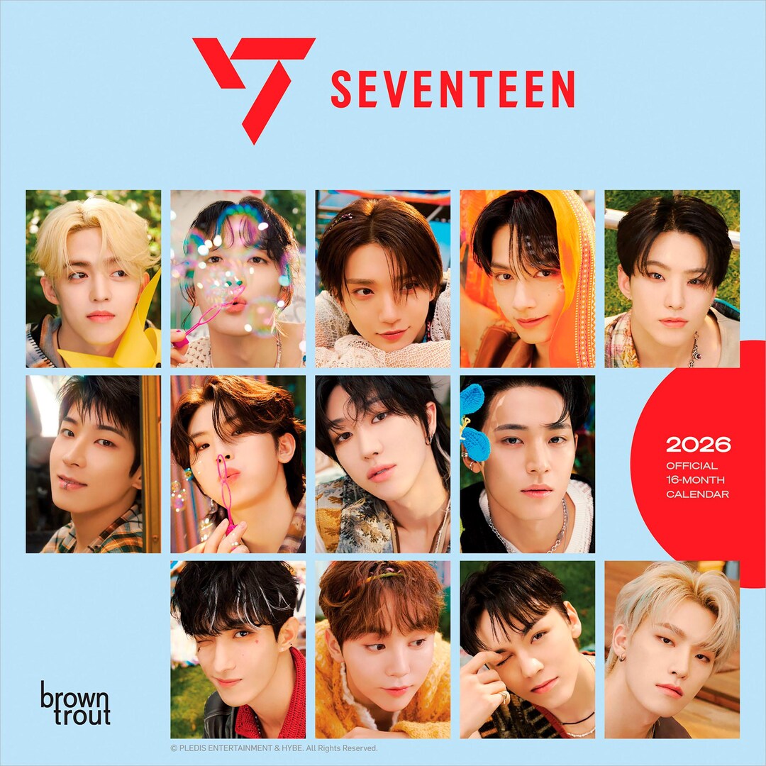 Seventeen OFFICIAL | 2026 7 X 14 Inch (hanging) Monthly Mini Wall