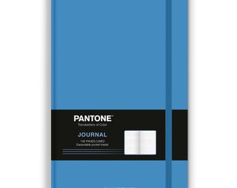 Pantone OFFICIAL Blue | 5.25 x 8.25 Inch Lined Compact Journal | Non-Dated | BrownTrout | Planning Stationery Diary