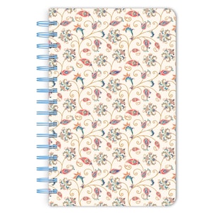 Tuscan Delight | 5.25 x 8.25 Inch Compact Wire Journal | Non-Dated | Foil Stamped Cover | BrownTrout | Planning Stationery Diary image 1