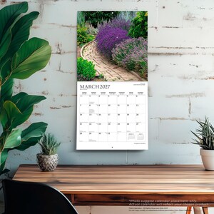 Gorgeous Gardens | 2027 12 x 24 Inch (Hanging) Monthly Square Wall Calendar | Foil Stamped Cover | Plato | Outdoor Home Country Nature image 5