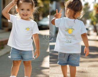 Partnerlook T-Shirt <Limone> Mama Tochter, Limoncello Tshirt, Lemon Shirt, Limone Tshirt, Partnerlook Familie, Matching Outfit