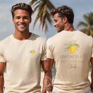 Limoncello Tshirt, Limoncello Social Club, Lemon Shirt, Limone Tshirt, Partnerlook Familie, Matching Outfit,
