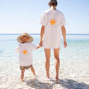 Partnerlook T-Shirt <Sunshine> Mama Tochter, Mama Sohn, Partnerlook Familie, Matching Outfit Mommy and Me, Mama und Ich Outfit, Papa Kind