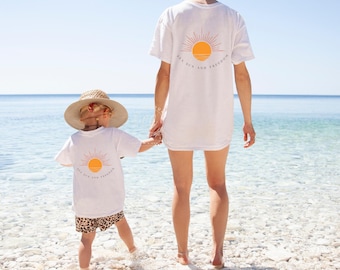 Partnerlook T-Shirt <Sunshine> Mama Tochter, Mama Sohn, Partnerlook Familie, Matching Outfit Mommy and Me, Mama und Ich Outfit, Papa Kind