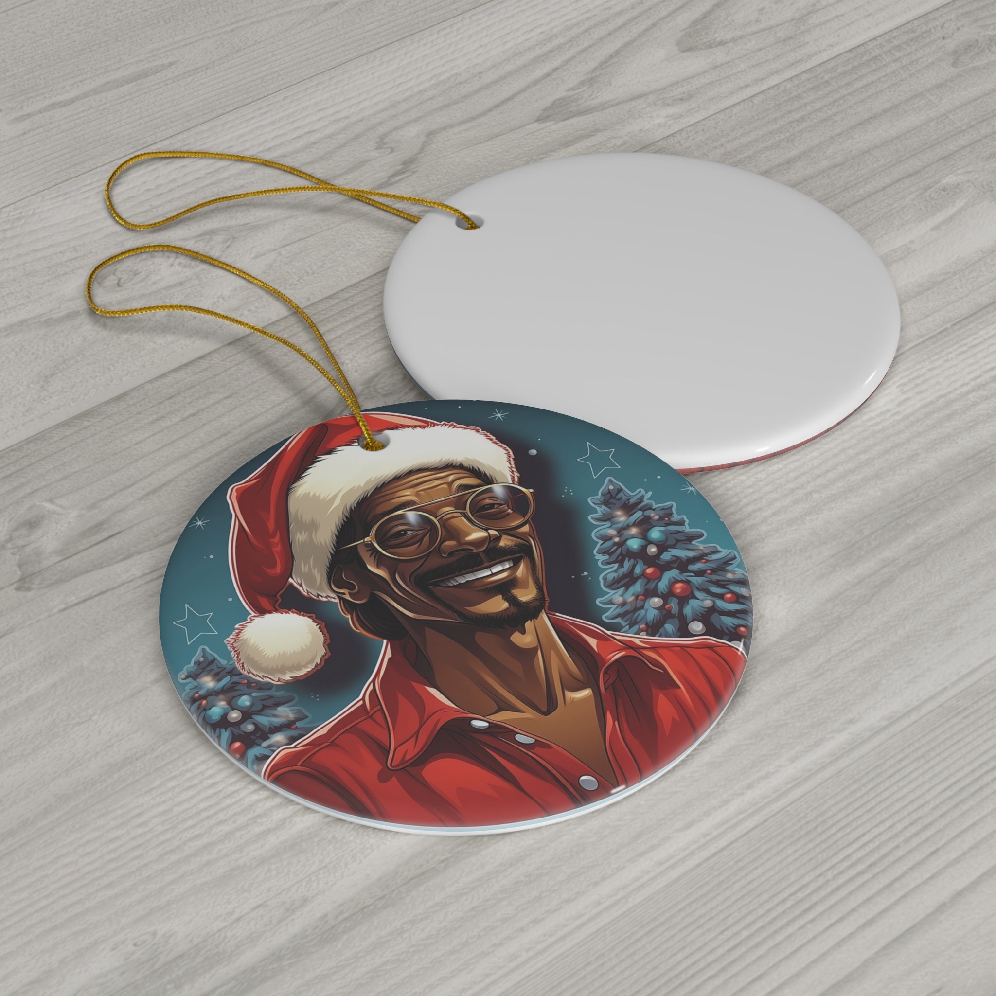 Christmas Tree With Rappers Snoop Dogg Christmas Ornament, Tree, Holidays, Merry Christmas, Snoop ...