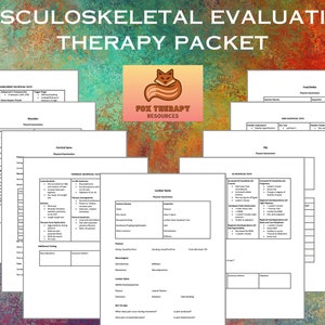 Musculoskeletal Evaluation Therapy Packet