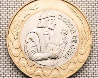 Portugalia 200 Escudos 1991 – Moneta z epoki odkryć – Eksploracja na zachód – Moneta europejska vintage – Historyczna moneta morska XF