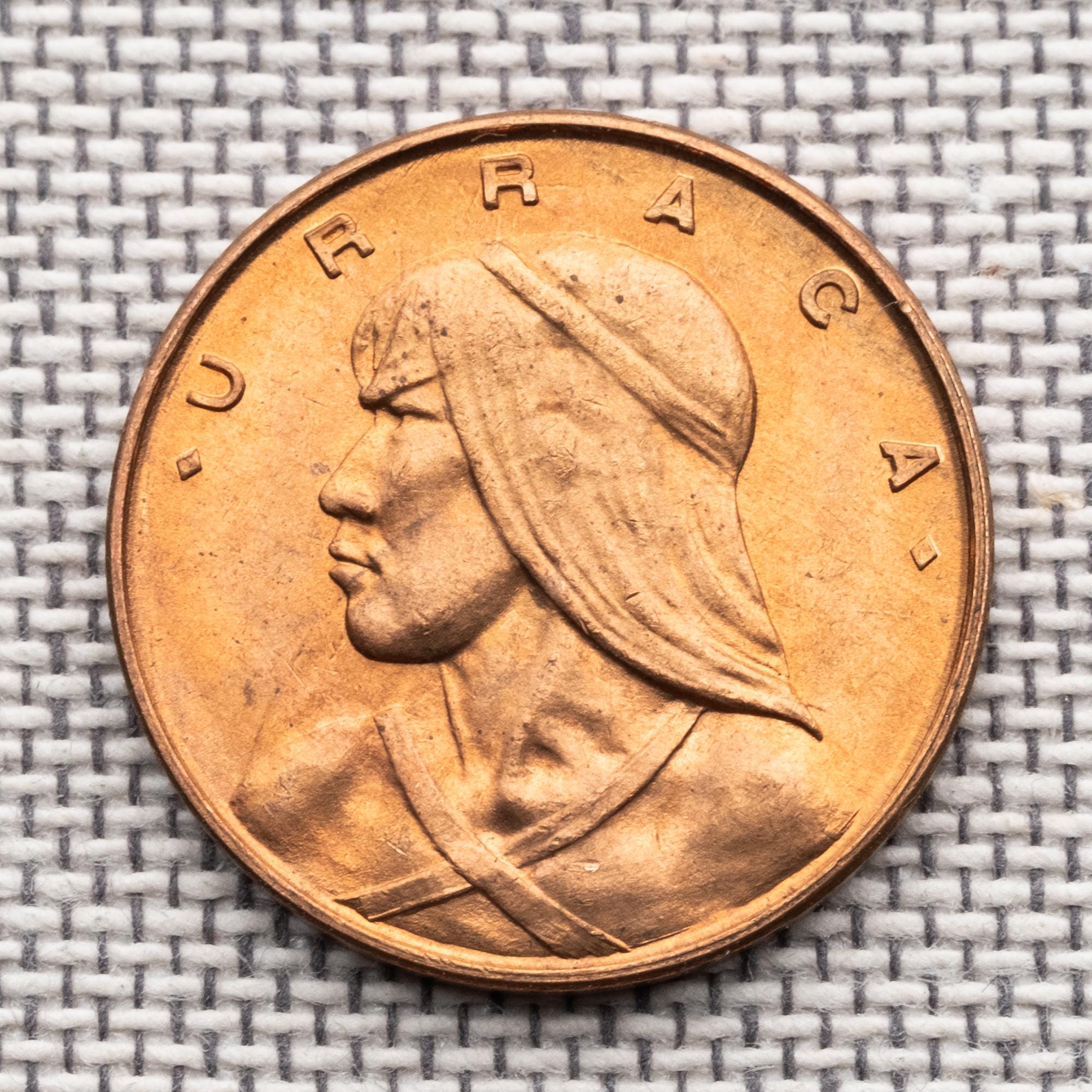 1961 Panama 1 Centesimo | Chief Magpie Coin | Authentic Panama