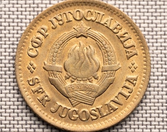 Stara Jugosławia 50 Para 1965 – moneta XF – z kraju, który już nie istnieje – okres zimnej wojny – wyjątkowy prezent historyczny