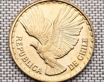 Moneta Chile z 1970 r. – projekt Kondora Andyjskiego – Ostatnie lata waluty Escudo – Moneta z Ameryki Południowej – Unikatowa moneta łacińska XF