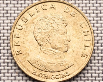 Moneta Chile 1971 – Portret Bernardo O’Higginsa – Moneta z ostatniej ery Escudo – Moneta Ameryki Południowej – Historyczna moneta łacińska XF