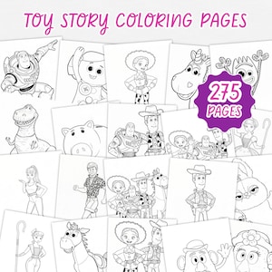 Toy Story Coloring Pages Bundle  | Printable Fun Pack for Kids | Creative Activities & Relaxing Coloring Sheets