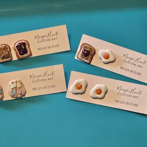 peanut butter and jelly earrings