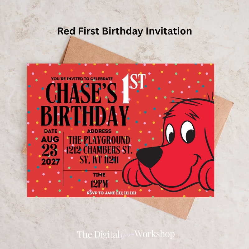 Clifford Birthday - Etsy