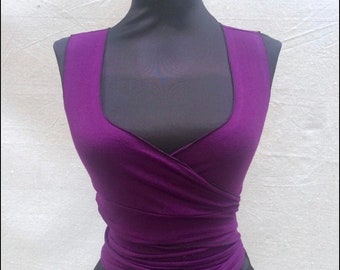 Choli Wrap Top - Made to Order - Stretchy - Firedance - Bellydance - Pirate - Festival top - Convertible Straps - Costume - Sexy - Ren Faire
