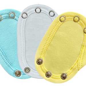 3 baby bodysuit extender 100% cotton Blue Neutral Pack