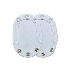 2 baby bodysuit extender 100% cotton White