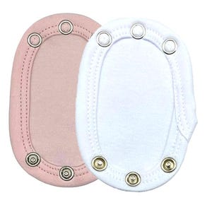 2 baby bodysuit extender 100% cotton Pink Neutral Pack