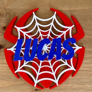 Personalized Spider-Man sign