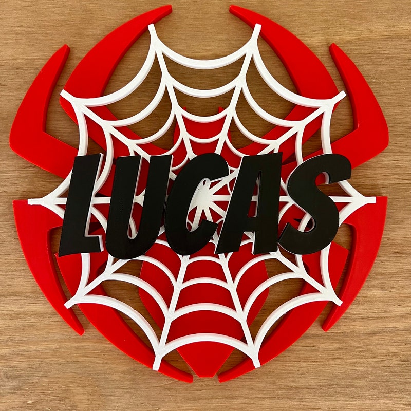 Personalized Spider-Man sign