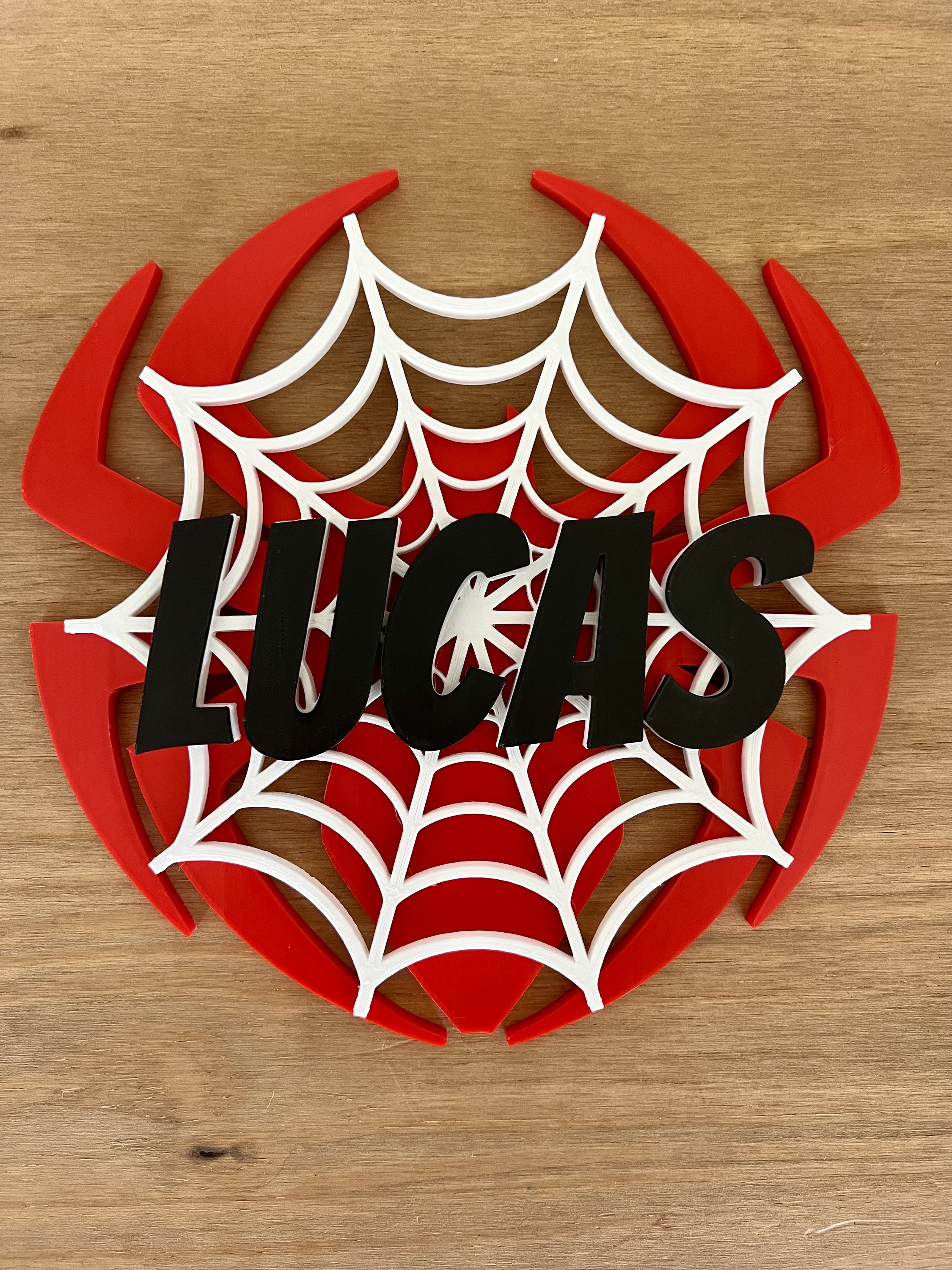 Personalized Spider-Man sign