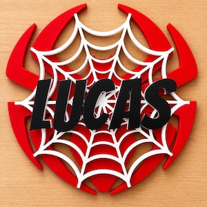 Personalized Spider-Man sign