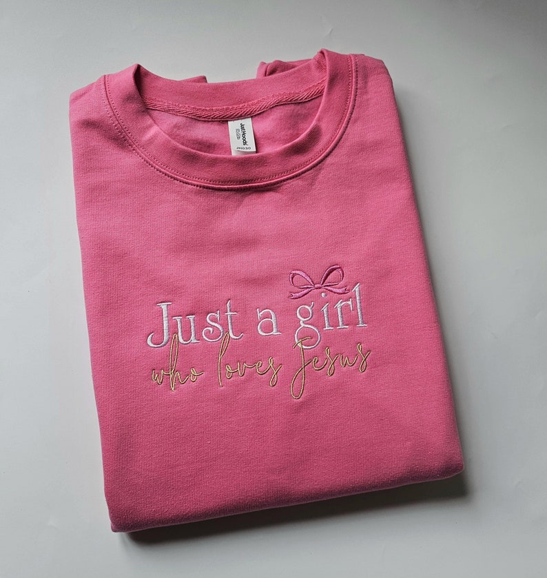 Christian embroidered faith based scripture sweatshirt