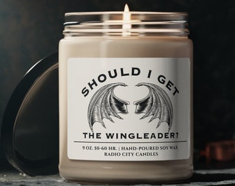 Should I Get The Wingleader Candle, Fourth Wing Gift Candle, Xaden Riorson, Literary Candles, Book Lovers, Fourth Wing Merch Candle