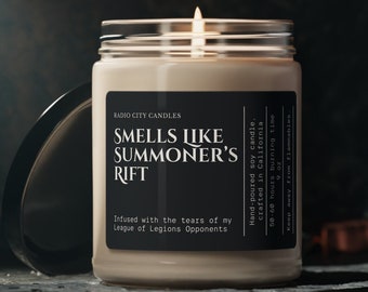 Video Game Lover Gift, Summoner's Rift Candle, Funny Gamer Candle, Gift for Video Game Lover, Video Game Candle, Gamer Gift for Boyfriend