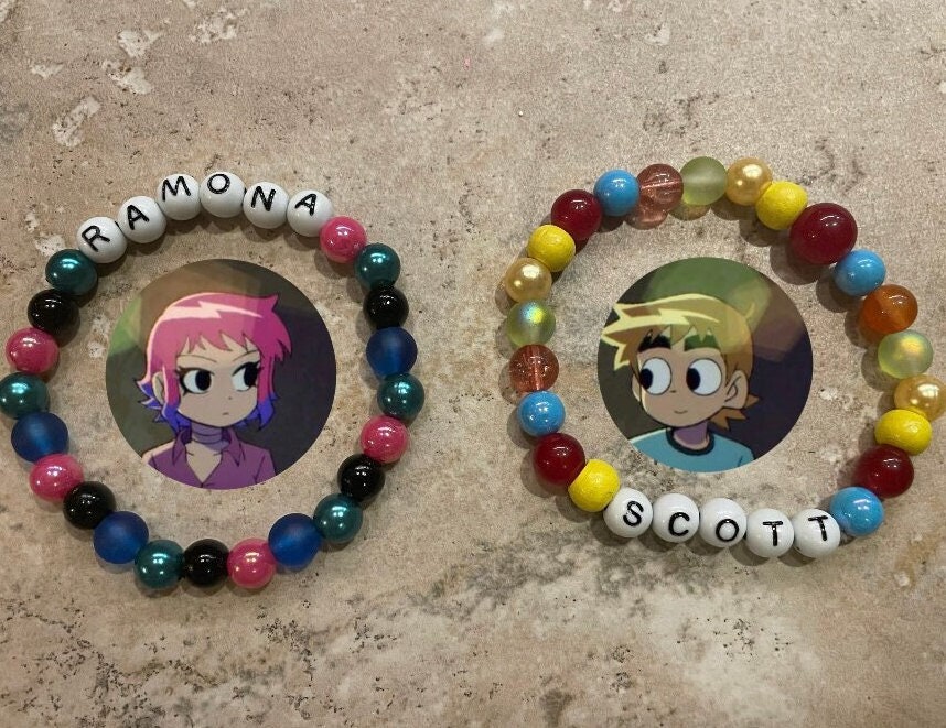 Scott Pilgrim and Ramona Flowers Matching Beaded Bracelets - Etsy
