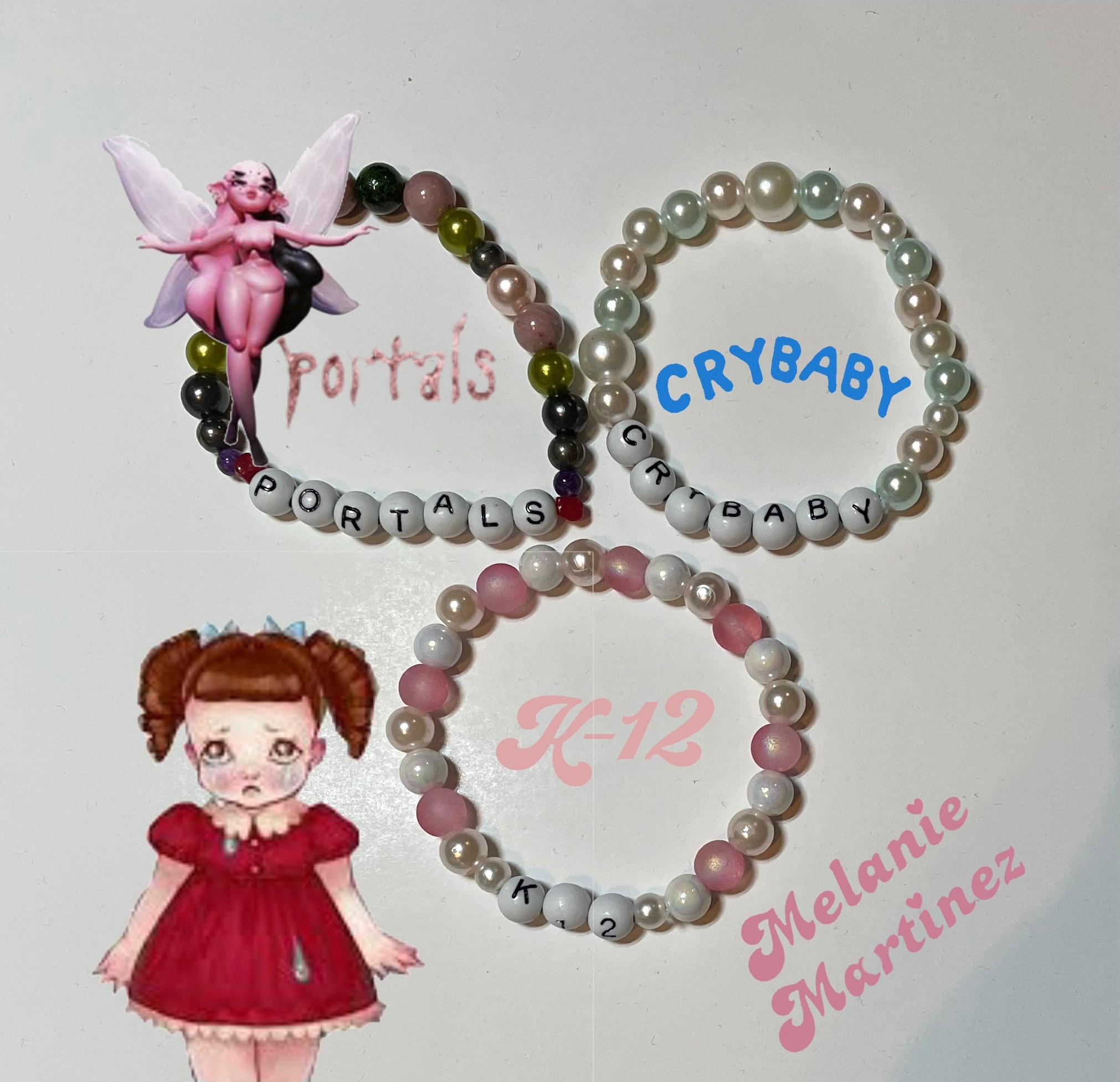 Melanie Martinez Crybaby Trilogy Inspired Matching Beaded Bracelets 3