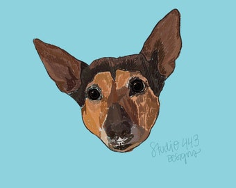 Custom Digital Pet Portrait