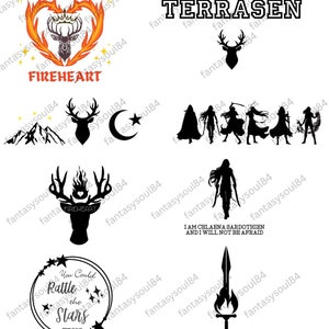 Thron aus Glas SVG PNG PDF Bundle