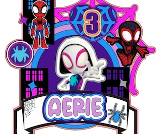 GHOST GIRL Digital Cake Topper